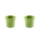 thumbnail image 3 of Cateissary maceta de control de raíces de plástico jardín de rosas macetas verdes macetas grandes transpirables orificios de drenaje al aire 140 mm/verde 0.8L 2piezas, 3 of 6