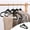 Black#2, variant on Flocked Clothes Hangers Non-Slip Coat Hangers for Closet Organization - 10 Pack 16.5 Inch Plastic Suit Hangers No Mark No Crease for Pants Jackets Shirts - Space Saving Hangers for Adult Wardrobe
