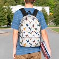 thumbnail image 4 of Lukts Various Rooster Pattern 15 Inch Student Backpack, Waterproof Laptop Backpack with Adjustable Shoulder Straps, Lightweight Travel, Campus Backpack, Unisex, 4 of 6