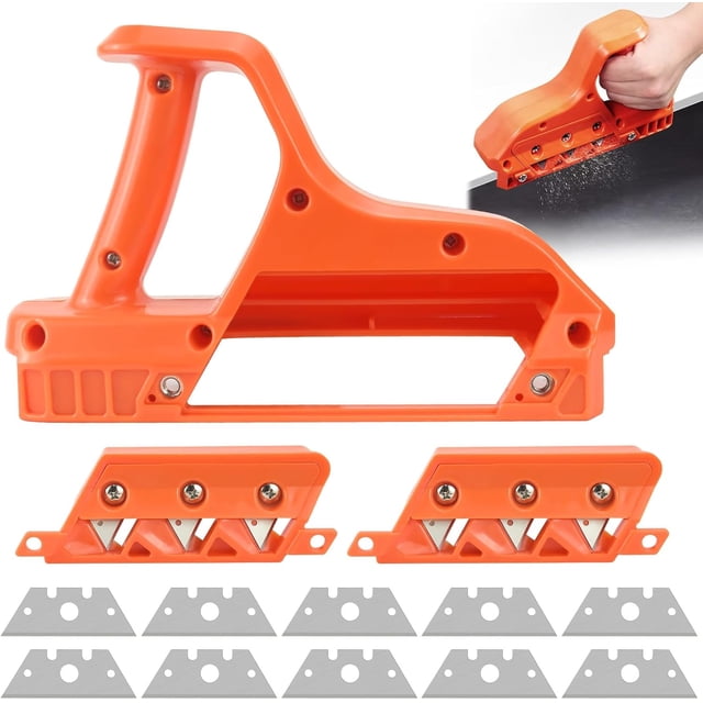 Hand Planer Drywall Cutter Tool, Drywall Planer, Woodworking Drywall Chamfer, Drywall Cutting Tool (45 + 60 Degrees)