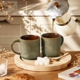 thumbnail image 4 of Famiware 6 Pieces Stoneware Mug Set (12oz), Moss & Cocoa, 4 of 6