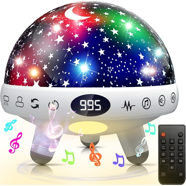 Yachance Máquina De Sonido Para Niños Con Proyector De Luz Nocturna 29 Sonidos Relajantes Luz Nocturna Para Bebé Proyector De Estrellas Para Habitación De Niños Máquina De Ruido Blanco Para Bebé Durmi