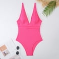 thumbnail image 5 of MKLEKYY Traje De Baño Mujer Women'S Solid Color Summer Beach Swimsuit Swimsuit, 5 of 5