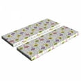 thumbnail image 1 of Flamingo Bench Cushion Set of 2, Colorful Retro Vintage Flamingo Patterns in Polka Dot Design Checked Background, Standard Size Foam Pad and Decorative Cover, Multicolor, by Ambesonne, 1 of 4