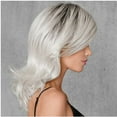 thumbnail image 5 of RKSTN Perruques Cheveux Humains Perruque de Mode pour Femmes Gris Cheveux Synthétiques Perruques Courtes Perruque Ondulée Perruques Sans Colle, 5 of 5