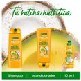 thumbnail image 3 of Kit Shampoo, Acondiacionador y Crema para peinar 10 en 1 Garnier Fructis Nutritivo Aguacate, Mango, Coco de 650ml y 650ml y 300ml, 3 of 4