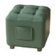 thumbnail image 1 of Reposapiés pequeño, otomano, taburete estable para cambiar zapatos, reposapiés, reposapiés para sala de estar, sala de juegos, dormitorio, interior Verde, 1 of 8