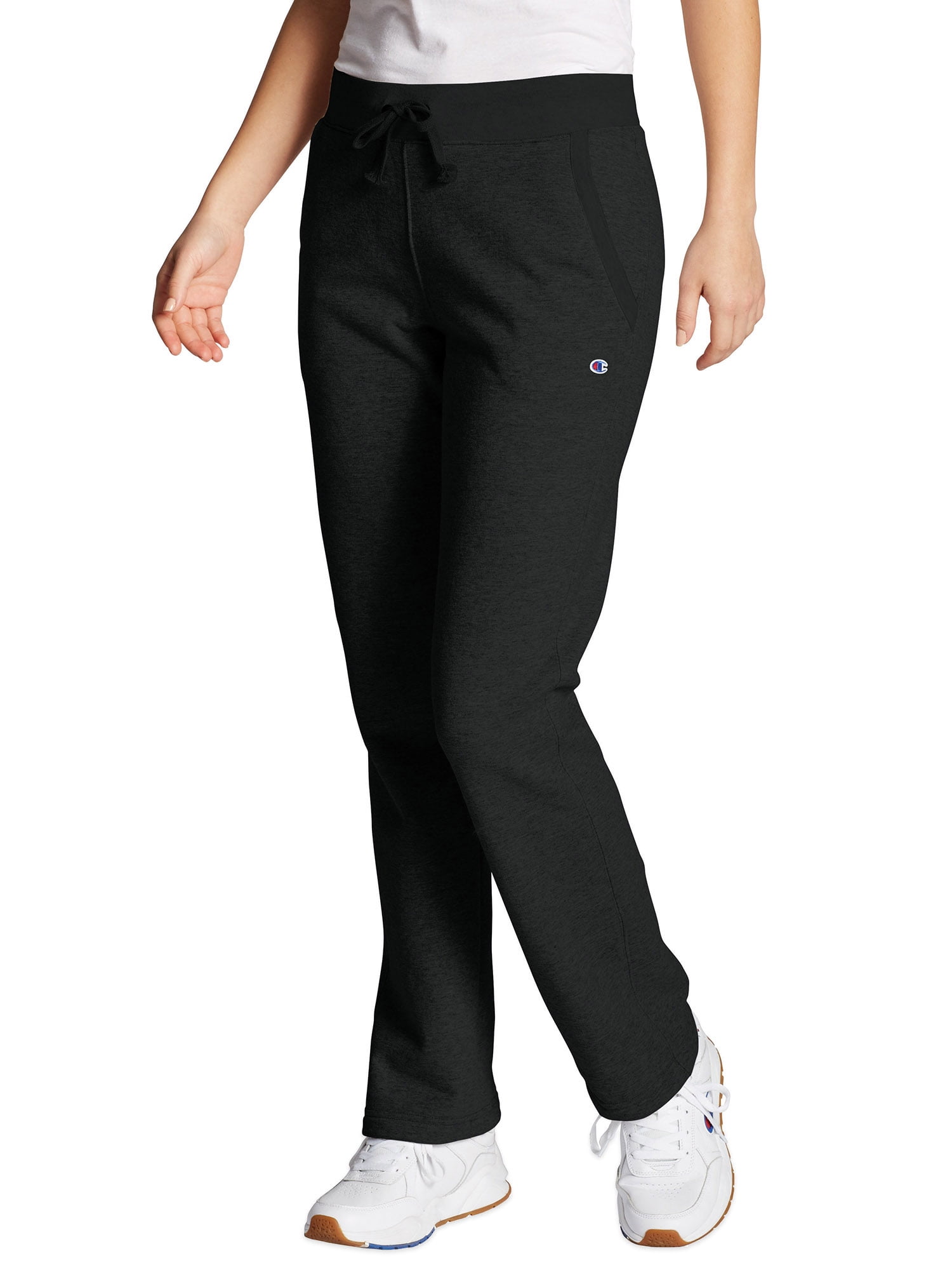 champion powerblend open bottom pant