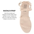 thumbnail image 3 of Journee Collection Womens Saphira Multi Strap Studded Jelly Sandal, 3 of 6