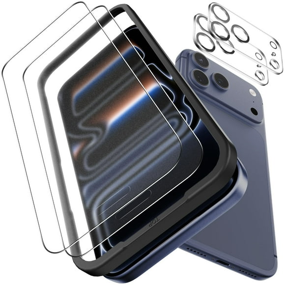 Protector de pantalla OMOTON para iPhone 17 Pro de 6,3 pulgadas, mate, paquete 2+2