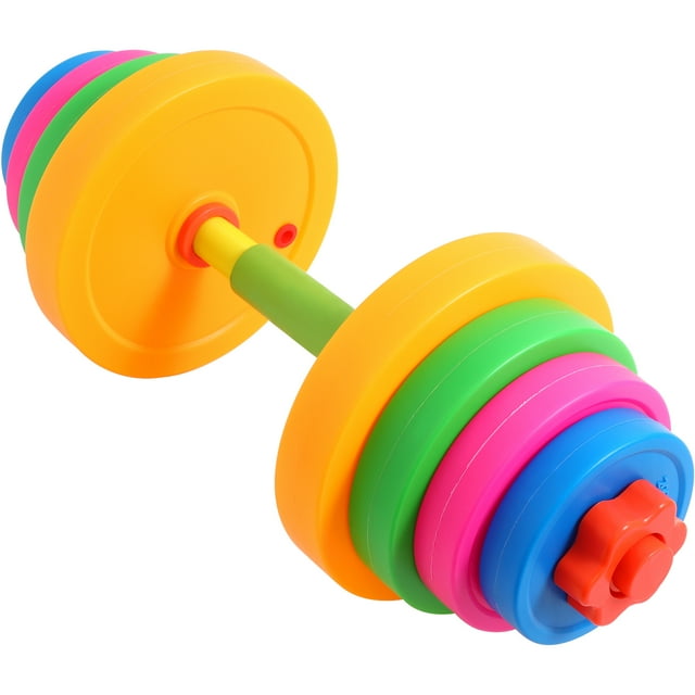 Adjustable Plastic Dumbbell Set for Kids Exercise Hand Weights 2pcs
