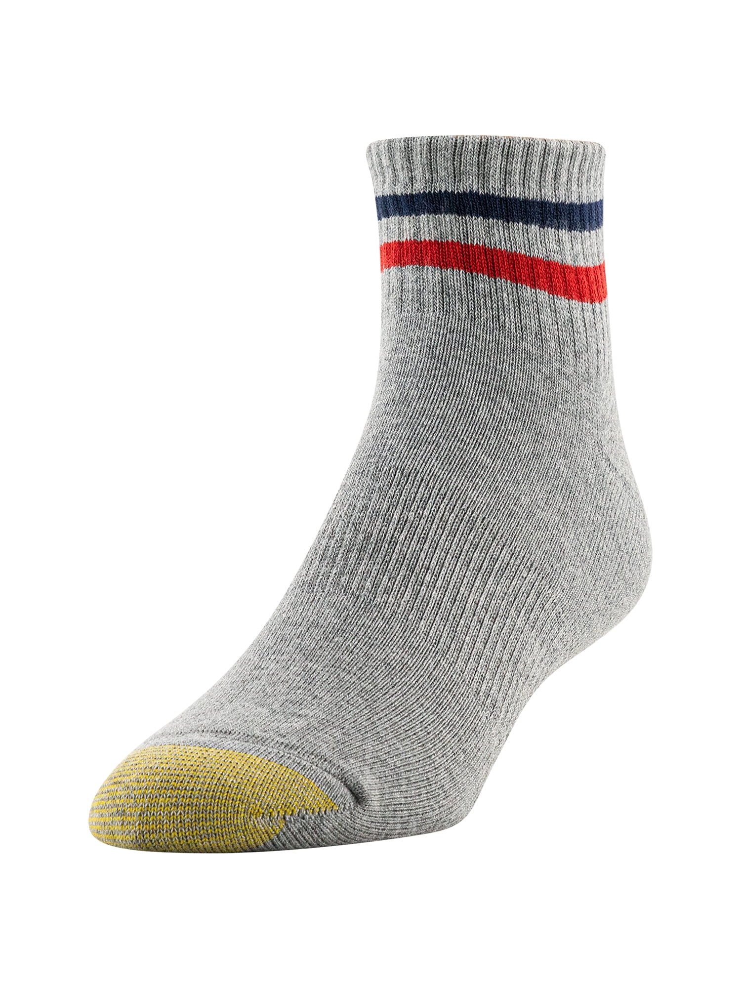 GoldToe Edition Mens Americana Quarter Socks Assorted, 6 Pack