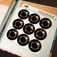 thumbnail image 5 of Total Solar Eclipse Painted Planner Calendar Scrapbooking Crafting Stickers, 5 of 7
