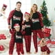 thumbnail image 2 of Pijamas familiares a juego de Navidad, Santa Hustle Christams en julio, negro, manga larga, conjuntos de pijamas, 2 of 4