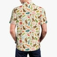 thumbnail image 3 of Balery Monkeys in the Jungle Printed Men’s Short Sleeve Polo Shirt, Midweight Men's Shirt,Golf Polo shirts -4X-Large, 3 of 8