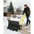 thumbnail image 6 of Huloretions Snow Shovel with 29-Inch Blade and Adjustable Handle,Heavy-Duty Steel Shoveling Tool for Ice Removal,Snow Pusher Shovel for Driveway,Sidewalk,Pavement, 6 of 7