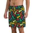 thumbnail image 2 of Logiee Pineapple Fruit Colorful Print Mens Swim Trunks Quick Dry Board Shorts,Breathable Hawaii Beach Shorts Swimwear Bathing Suits-Small, 2 of 6