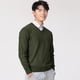 thumbnail image 5 of Suéter de lana de cuello redondo de talla grande para hombre de otoño e invierno, suéter de punto suelto de color sólido, suéter base para hombre, 5 of 5