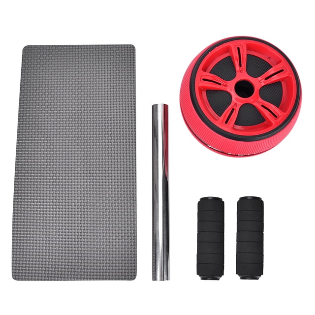 Abdominal Muscle Exerciser, Multifunctional Fitness Equipment Abdominal Roller Wheel, Home For Core Workout For Abdominal Exercise Gym Red&black