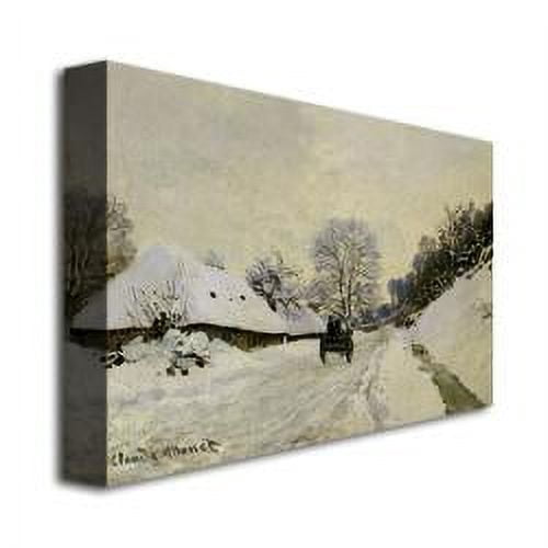 Trademark Art "The Cart 1865" Canvas Art by Claude Monet
