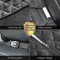 thumbnail image 4 of Protector de asiento de coche, funda para asiento de perro con alas laterales, funda para asiento trasero de mascota (negro), hamaca convertible C, 4 of 5