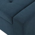 thumbnail image 3 of Contemporary Waffle Stitch Ottoman / Birch Wood Legs for Strong Support, 3 of 6