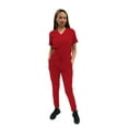 thumbnail image 5 of Fubu Women's Slim Fit High Waisted Jogger Yoga Scrub Pant Medical Nursing Uniform, 5 of 7