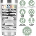 thumbnail image 2 of Teacher Christmas Gifts, Teacher Birthday Idea, Teacher Gifts for Women Men - Teacher Appreciation Week, Teachersaurus Gifts, Back to School 20 Oz Tumbler Mug/Cup (Teachersaurus), 2 of 6