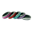 thumbnail image 3 of Opolski Double Color Soft Silicone Unisex Finger Ring Sport Party Couple Jewelry Gift, 3 of 7