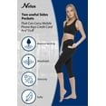 thumbnail image 3 of Nirlon 3/4 Capri Leggings For Women - High Waisted Leggings With Pockets, 3 of 5