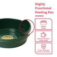 thumbnail image 3 of Little Giant 3 Gallon Flat Farm Livestock Feed Utility Pan, Green (12 Pack), 3 of 6