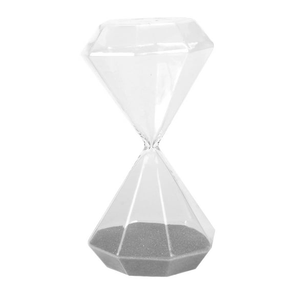 15 Minutes Hourglass, Sandglass Timer, Glass Sand Clock Timer, Dia mond Shaped Hourglass Sand Timer Glass Desktop Ornament Birthday Gift