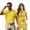 Banana Print, variant on Funny Matching Couple Golf Outfits, Dachshund Print His and Hers Golf Shirts & Women's Tennis Dress Set, Quarter Zip Moisture Wicking Sports Apparel, Mr and Mrs Gifts for Summer Vacation