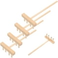thumbnail image 4 of Miangastore 5 Pcs Petit Râteau en Bois Beige Outil de Jardinage en Plastique, 4 of 8