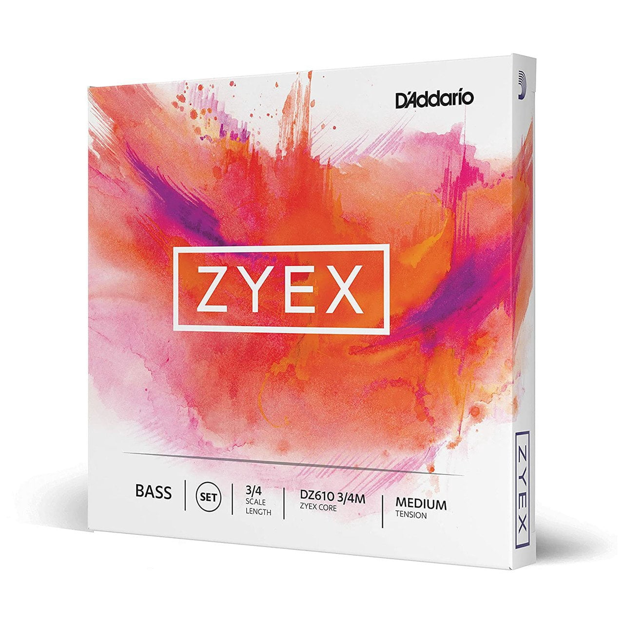 D'Addario DZ610 Zyex 3/4 Bass String Set Medium