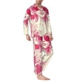 thumbnail image 2 of Sikiie Ace Of Diamonds Lady Mens Pajama Set, Soft Warm Long Sleeve Sleepwear, Cozy Button-Down Pjs for Men-Small, 2 of 7