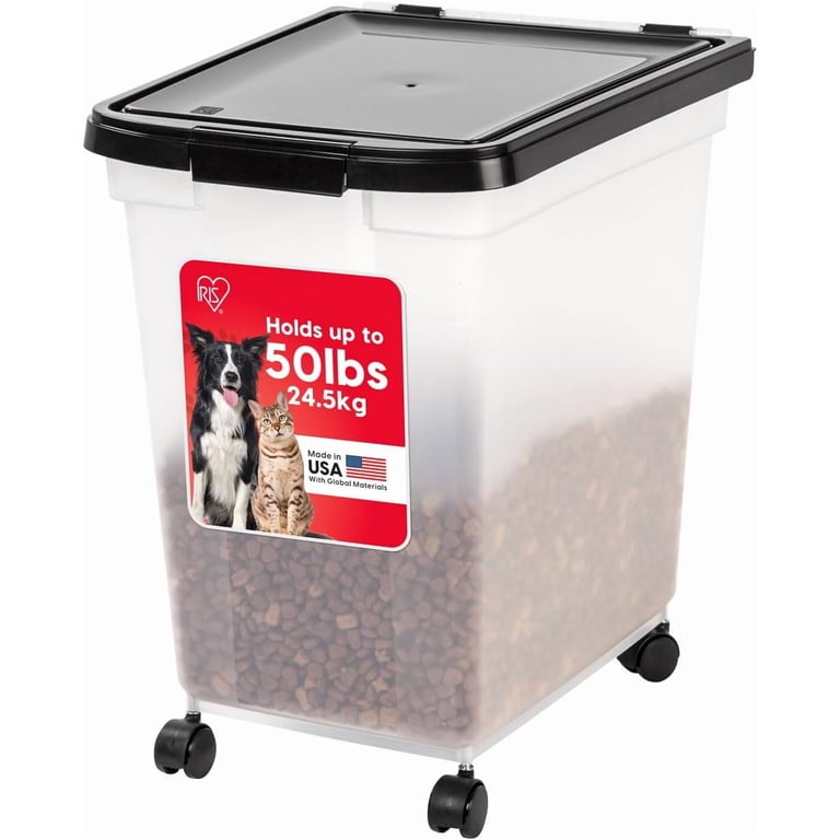 IRIS USA 65 Qt WeatherPro Airtight Pet Food Storage with Removable Casters photo 1