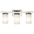 thumbnail image 2 of 45497OZ Kichler Lighting Crosby - 3 Light Bath Vanity Approved for Damp Locations - with Contemporary inspirations - 23 inches wide-Olde Bronze Finish, 2 of 6