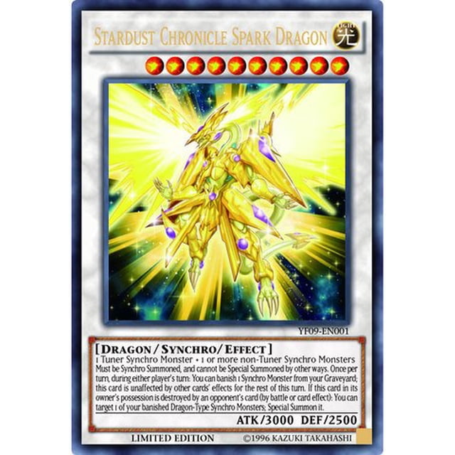 Yu-Gi-Oh! - Stardust Chronicle Spark Dragon (YF09-EN001) - Promociones de manga de 5D - Edición limitada - Ultra raro YU-GI-OH! 0771270569701