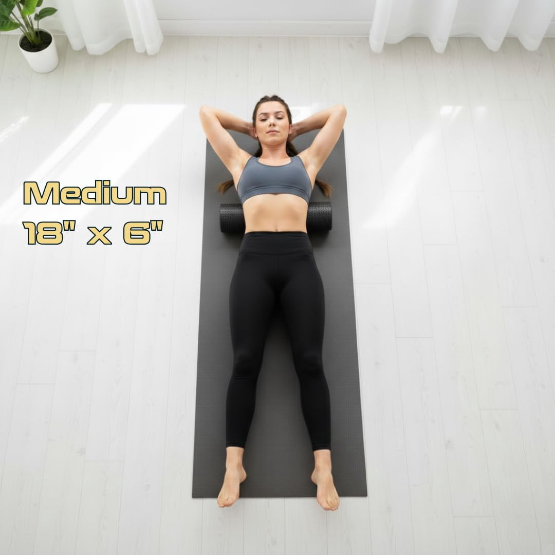 Fitizen Foam Roller - Massage Rehab Stiff Physical Deep Tissue Firm Exercise Equipment Home Gym Yoga Pilates For The Fit Citizen By