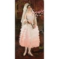 thumbnail image 2 of Kazimierz Stabrowski 11x18 Black Ornate Wood Framed Double Matted Museum Art Print Titled - Portrait of a Lady in Pink Dress - Spanish Woman (1927-1928), 2 of 5