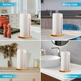 thumbnail image 6 of WarmHaven Wood Paper Towel Holder Countertop, Kitchen Paper Towel Holder FreeStanding with Non-Slip Base for Kitchen and Bathroom Organization, Kitchen Roll Holder for Standard and Large Rolls, 6 of 14