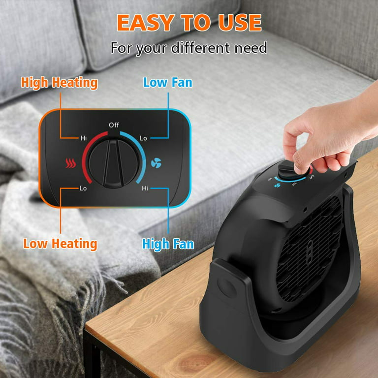 New Space USB Powered Heater Fan Portable Fan Fast Heating