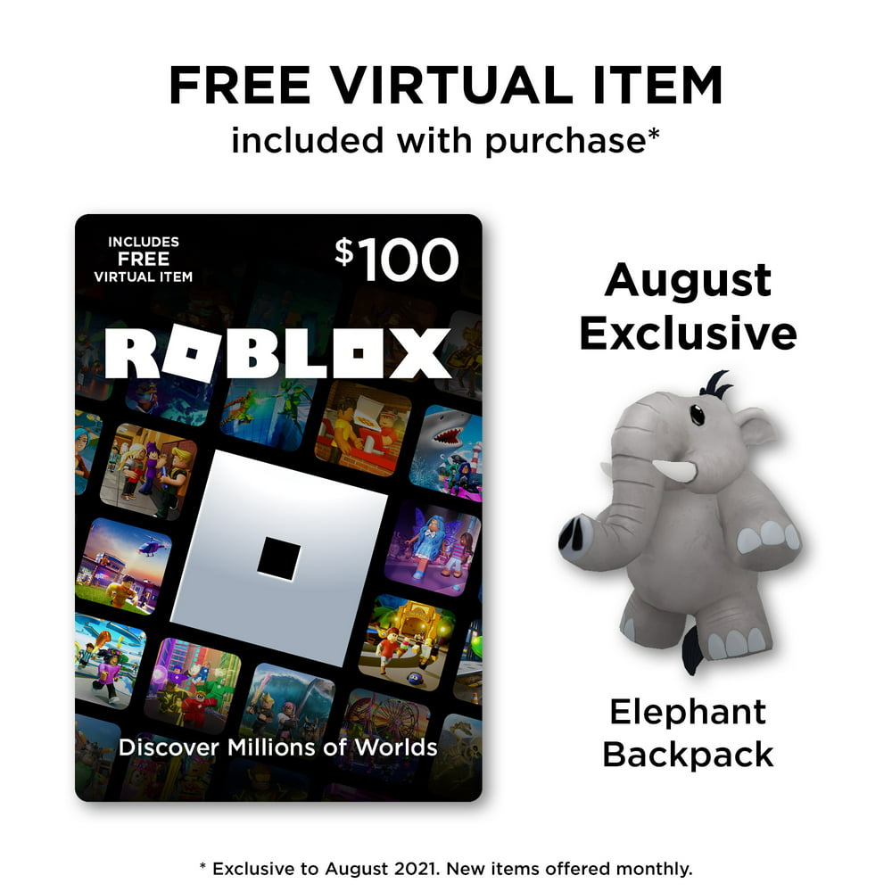 Roblox 100 Digital T Card Includes Exclusive Virtual Item