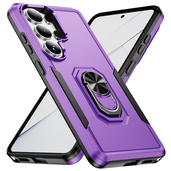 Dteck Case for Samsung Galaxy S26 Ultra,Shockproof TPU PC Case Ring Holder Kickstand Cover for Samsung Galaxy S26 Ultra,Purple