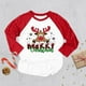 thumbnail image 3 of Camiseta raglán con estampado de ciervos de Feliz Navidad para niños, camiseta de fiesta navideña para niños y niñas, atuendo de otoño, camisetas de manga larga para niños, 3 of 5