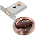 thumbnail image 4 of MasteelfCA 1pc Durable Stainless Steel Concealed Pull Ring Single-sided Lock for Door, 4 of 7