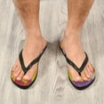 thumbnail image 6 of Unisex Comfort Flip Flops Summer Thong Sandals Non Slip Soles Flip Flop for Beach, Pool, and Daily Wear Colorful Aspen Grove XS, 6 of 8