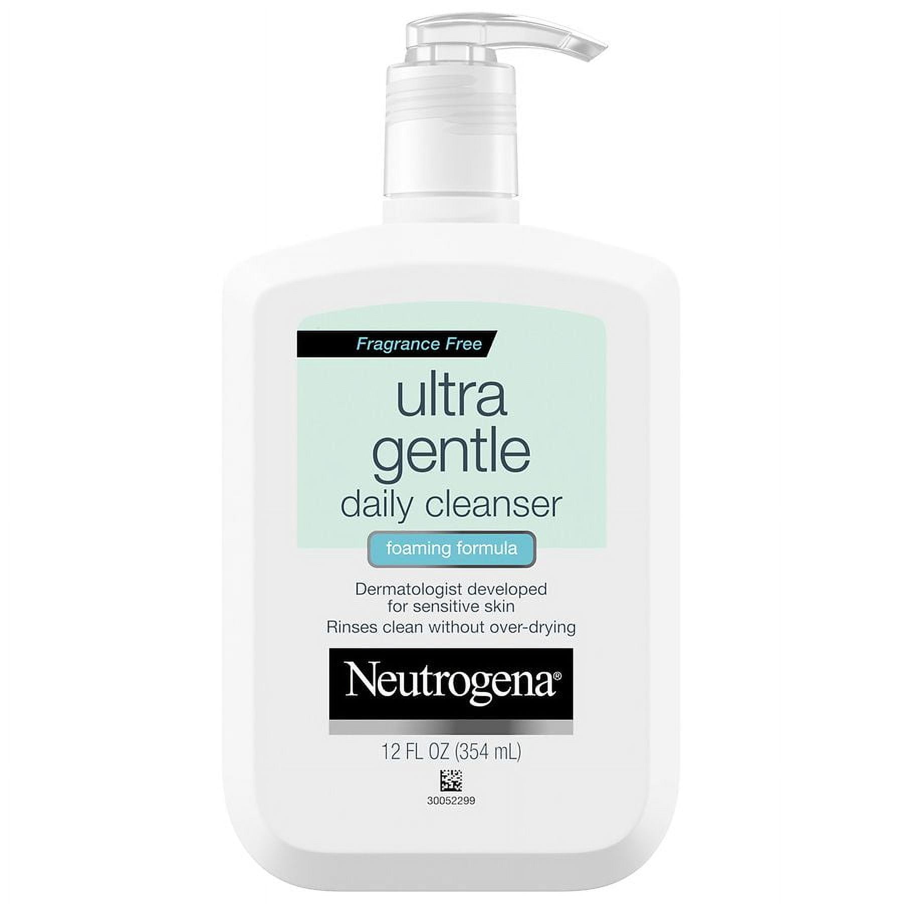 Neutrogena Ultra Gentle Foaming Facial Cleansing Gel, Daily Face