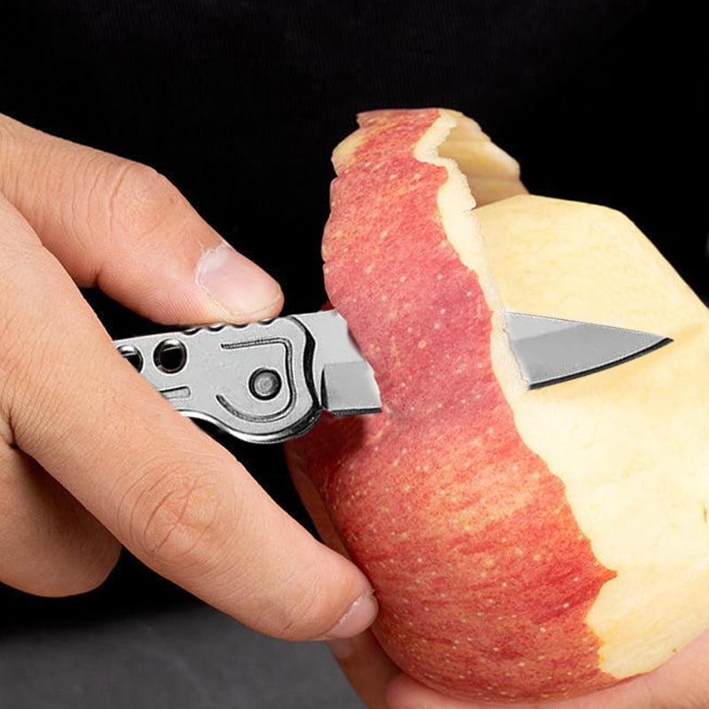 15PCS Multi-function Pocket Fruit Cutting Knife Stainless Steel Folding Knife Boning Butcher Knife Meat Cleaver Utility Knife Camping Knife Small Knife For Outdoor BBQ